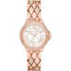 imageMichael Kors Mini Camille Womens Watch Stainless Steel Watch for Women with Steel or Leather BandRose Gold Pave Quilt
