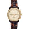 imageMichael Kors Runway Womens Watch Stainless Steel Watch for Women with Steel Ceramic or Silicone BandTortoise Acetate
