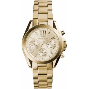 imageMichael Kors Bradshaw Womens Watch Stainless Steel Chronograph Watch for Women with Steel or Leather Band36MM Gold