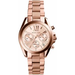 imageMichael Kors Bradshaw Womens Watch Stainless Steel Chronograph Watch for Women with Steel or Leather Band36MM Rose Gold