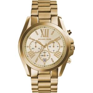 imageMichael Kors Bradshaw Womens Watch Stainless Steel Chronograph Watch for Women with Steel or Leather BandGold Tone