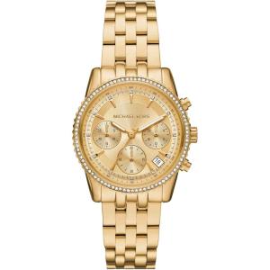 imageMichael Kors Ritz Womens Watch Stainless Steel and Pav Crystal Watch for WomenGold35mm