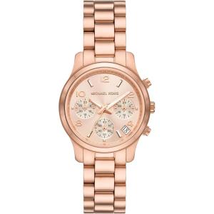 imageMichael Kors Runway Womens Watch Stainless Steel Watch for Women with Steel Ceramic or Silicone Band34MM Rose Gold
