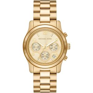 imageMichael Kors Runway Womens Watch Stainless Steel Watch for Women with Steel Ceramic or Silicone BandGold