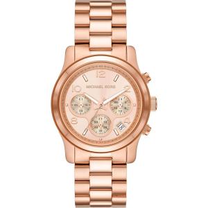 imageMichael Kors Runway Womens Watch Stainless Steel Watch for Women with Steel Ceramic or Silicone BandRose Gold