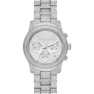 imageMichael Kors Runway Womens Watch Stainless Steel Watch for Women with Steel Ceramic or Silicone BandSilver Pav