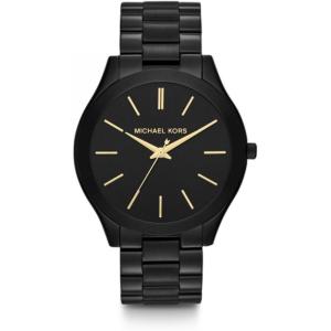 imageMichael Kors Slim Runway Womens Watch Stainless Steel Bracelet Watch for WomenBlackGold