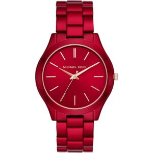 imageMichael Kors Slim Runway Womens Watch Stainless Steel Bracelet Watch for WomenRed Sunray