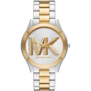imageMichael Kors Slim Runway Womens Watch Stainless Steel Bracelet Watch for WomenTwo Tone Logo