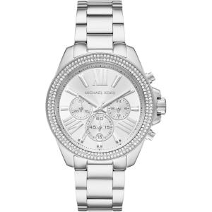 imageMichael Kors Wren Womens Watch Stainless Steel and Pav Crystal Watch for WomenSilver Pave Bezel