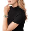 imageMichael Kors Lennox Womens Watch Stainless Steel Watch for Women with Steel or Silicone BandGoldGreen Dial