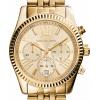 imageMichael Kors Lexington Womens Watch Stainless Steel Chronograph Watch for WomenGold