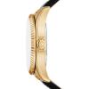 imageMichael Kors Lexington Womens Watch Stainless Steel Chronograph Watch for WomenGoldBlack Leather