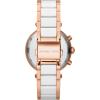 imageMichael Kors Parker Womens Chronograph Watch with Stainless Steel or Leather StrapRose GoldWhite