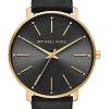 imageMichael Kors Pyper ThreeHand Black Leather Womens Watch Model MK2747