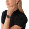 imageMichael Kors Pyper ThreeHand Black Leather Womens Watch and Jewelry Gift Set Model MK1077SET
