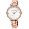 imageMichael Kors Pyper ThreeHand Rose GoldTone Alloy Metal Womens Watch Model MK4594
