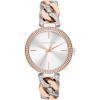 imageMichael Kors Lady Nini Womens Watch Stainless Steel ChainLink Bracelet and Pav Crystal Watch for WomenSilverRose Gold