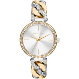 imageMichael Kors Lady Nini Womens Watch Stainless Steel ChainLink Bracelet and Pav Crystal Watch for WomenSilverGold