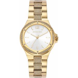 imageMichael Kors Lennox Womens Watch Stainless Steel Watch for Women with Steel or Silicone BandGold Glitz Bracelet