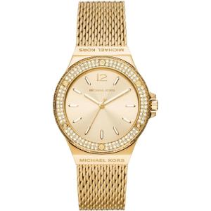 imageMichael Kors Lennox Womens Watch Stainless Steel Watch for Women with Steel or Silicone BandGold Mesh Bracelet