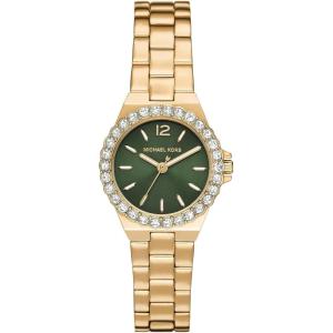 imageMichael Kors Lennox Womens Watch Stainless Steel Watch for Women with Steel or Silicone BandGoldGreen Dial