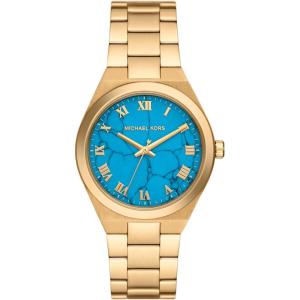 imageMichael Kors Lennox Womens Watch Stainless Steel Watch for Women with Steel or Silicone BandGoldTurquoise