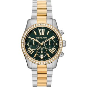imageMichael Kors Lexington Womens Watch Stainless Steel Chronograph Watch for WomenTwo Tone Glitz