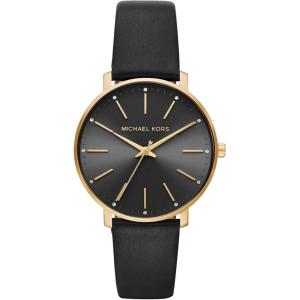 imageMichael Kors Pyper ThreeHand Black Leather Womens Watch Model MK2747