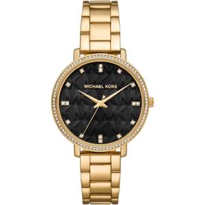 imageMichael Kors Pyper ThreeHand GoldTone Alloy Metal Womens Watch Model MK4593