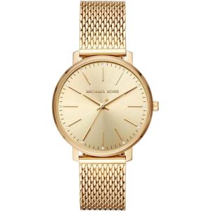 imageMichael Kors Pyper ThreeHand GoldTone Stainless Steel Mesh Womens Watch Model MK4339