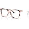 imageMichael Kors Womens MK4101U Shenandoah Universal Fit Square Prescription Eyewear Frames Pink TortoiseDemo Lens 53 mm