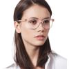 imageMichael Kors Womens Mk4035 Ambrosine Rectangular Prescription Eyewear FramesTransparent MulberryDemo Lens