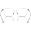 imageMichael Kors Womens Mk4105bu Georgetown Universal Fit Square Prescription Eyewear FramesTransparent ClearDemo Lens