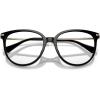 imageMichael Kors Womens Mk4106u Westport Universal Fit Round Prescription Eyewear FramesBlackDemo Lens