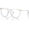 imageMichael Kors Womens Mk4106u Westport Universal Fit Round Prescription Eyewear FramesClear TransparentDemo Lens