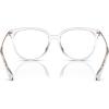 imageMichael Kors Womens Mk4106u Westport Universal Fit Round Prescription Eyewear FramesClear TransparentDemo Lens