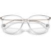 imageMichael Kors Womens Mk4106u Westport Universal Fit Round Prescription Eyewear FramesClear TransparentDemo Lens