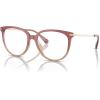 imageMichael Kors Womens Mk4106u Westport Universal Fit Round Prescription Eyewear FramesDusty Rose Light BrownDemo Lens