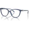 imageMichael Kors Womens Mk4109u Westminster Universal Fit Cat Eye Prescription Eyewear FramesBlue TransparentDemo Lens