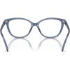 imageMichael Kors Womens Mk4109u Westminster Universal Fit Cat Eye Prescription Eyewear FramesBlue TransparentDemo Lens
