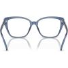imageMichael Kors Womens Mk4110u Avila Universal Fit Square Prescription Eyewear FramesBlue TransparentDemo Lens