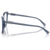 imageMichael Kors Womens Mk4110u Avila Universal Fit Square Prescription Eyewear FramesBlue TransparentDemo Lens