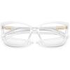 imageMichael Kors Womens Mk4110u Avila Universal Fit Square Prescription Eyewear FramesClear TransparentDemo Lens