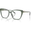 imageMichael Kors Womens Mk4110u Avila Universal Fit Square Prescription Eyewear FramesSmokey Olive TransparentDemo Lens