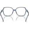 imageMichael Kors Womens Mk4111u Bernal Universal Fit Square Prescription Eyewear FramesBlue TransparentDemo Lens