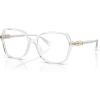 imageMichael Kors Womens Mk4111u Bernal Universal Fit Square Prescription Eyewear FramesClear TransparentDemo Lens