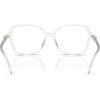 imageMichael Kors Womens Mk4111u Bernal Universal Fit Square Prescription Eyewear FramesClear TransparentDemo Lens