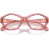 imageMichael Kors Womens Mk4116u Seaside Universal Fit Square Prescription Eyewear FramesRose TransparentDemo Lens