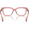 imageMichael Kors Womens Mk4117u Birmingham Universal Fit Rectangular Prescription Eyewear FramesRose TransparentDemo Lens